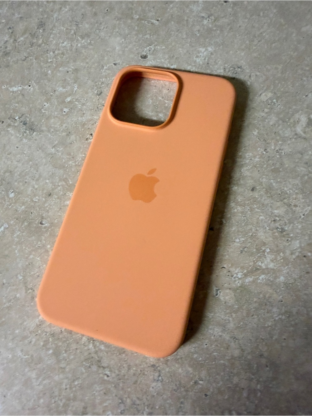 Apple Silicone iPhone 15 promax Case - Peach